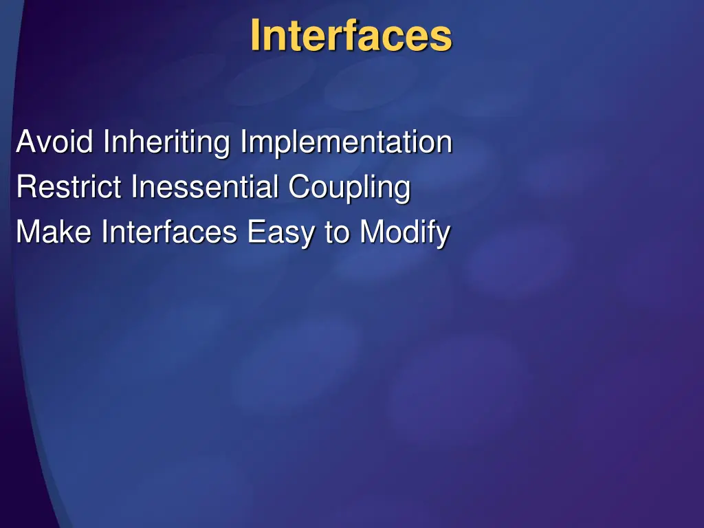 interfaces 1