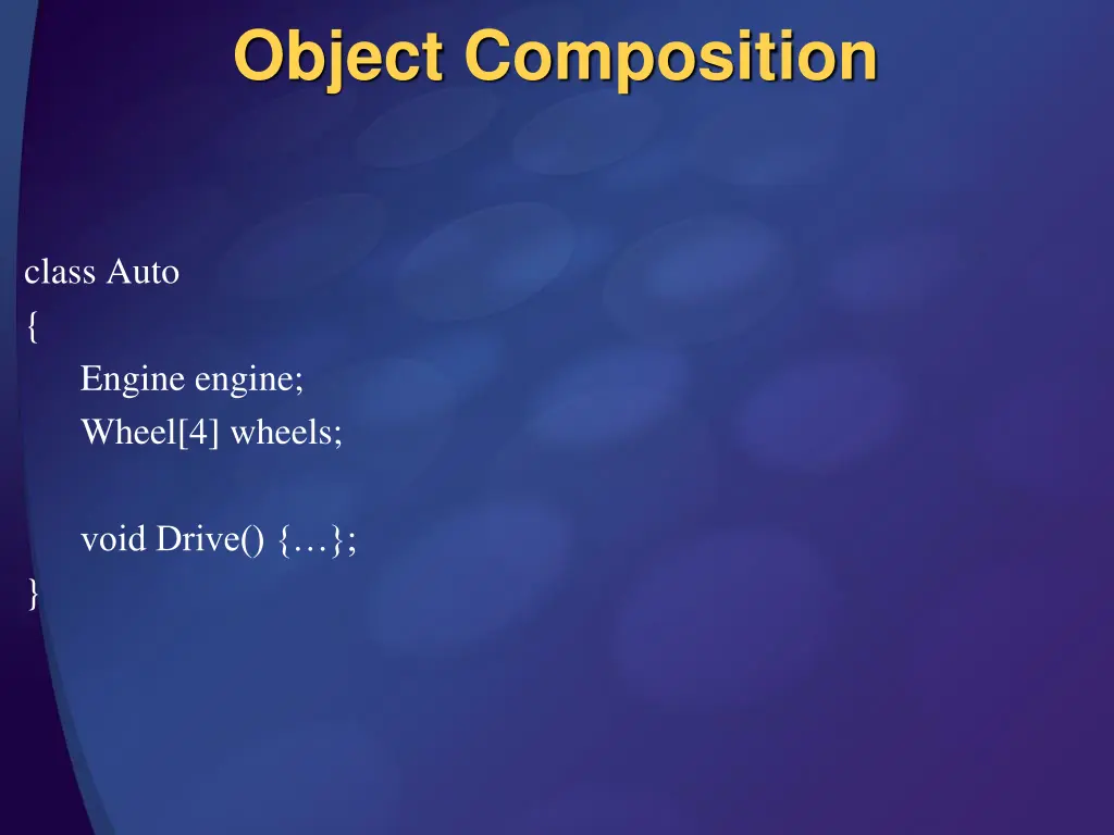 object composition