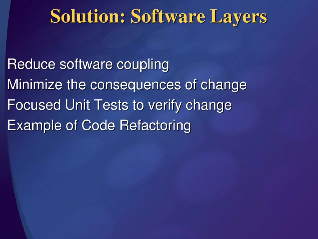 solution software layers