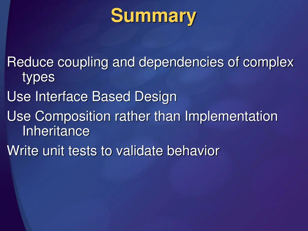 summary