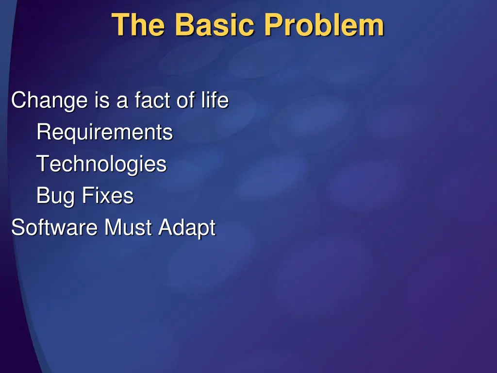 the basic problem