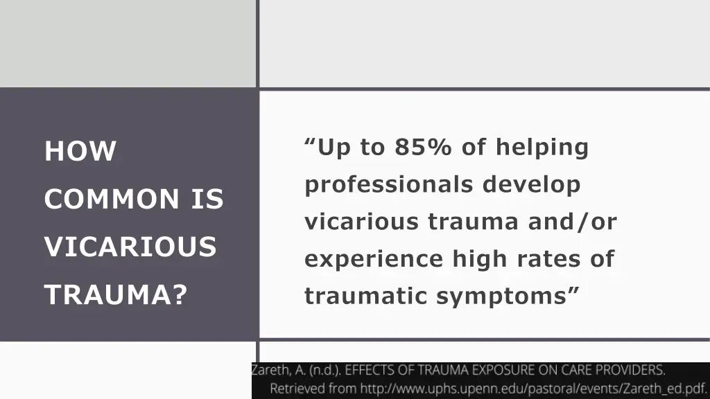 up to 85 of helping professionals develop