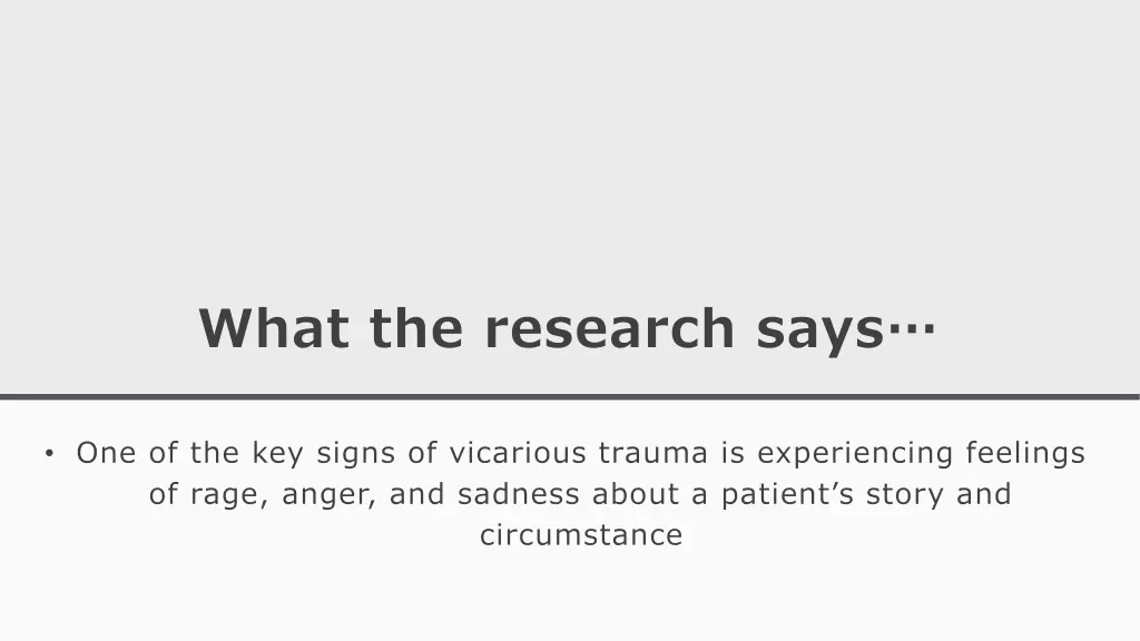 what the research says 2