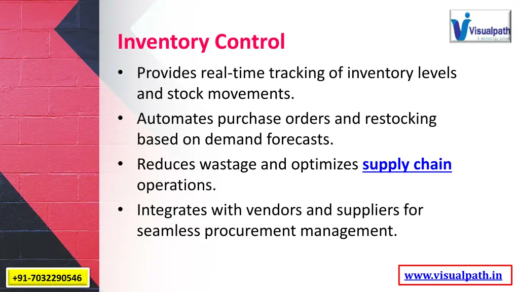 inventory control provides real time tracking