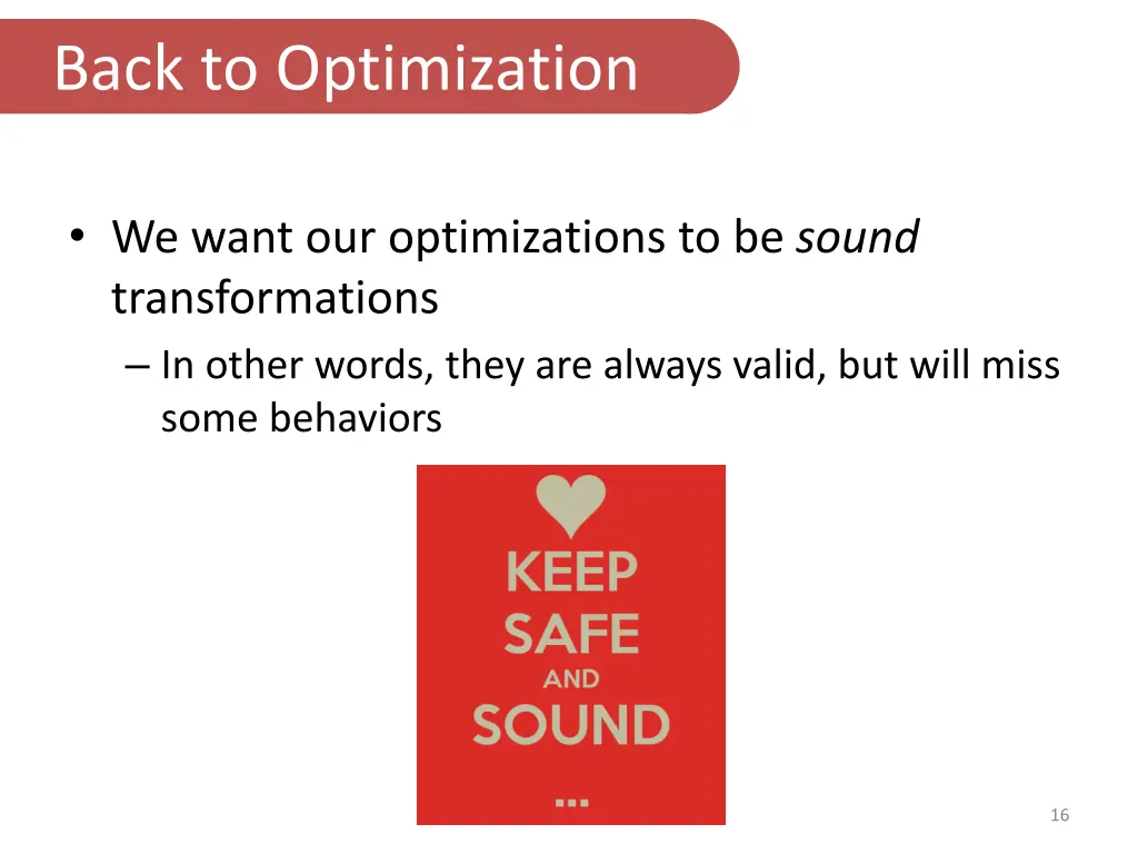 back to optimization