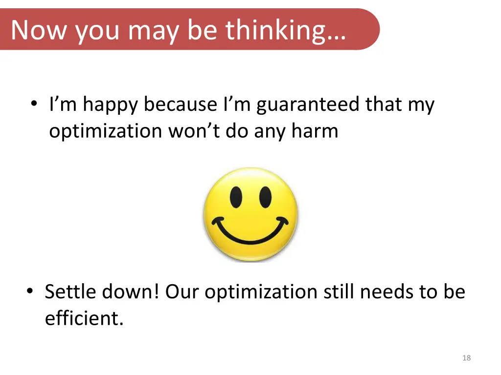 now you may be thinking