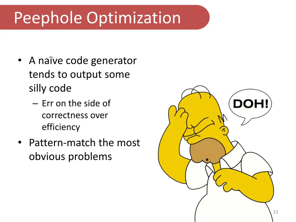 peephole optimization