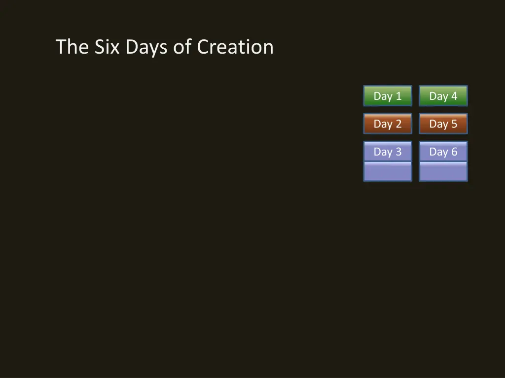 the six days of creation 9