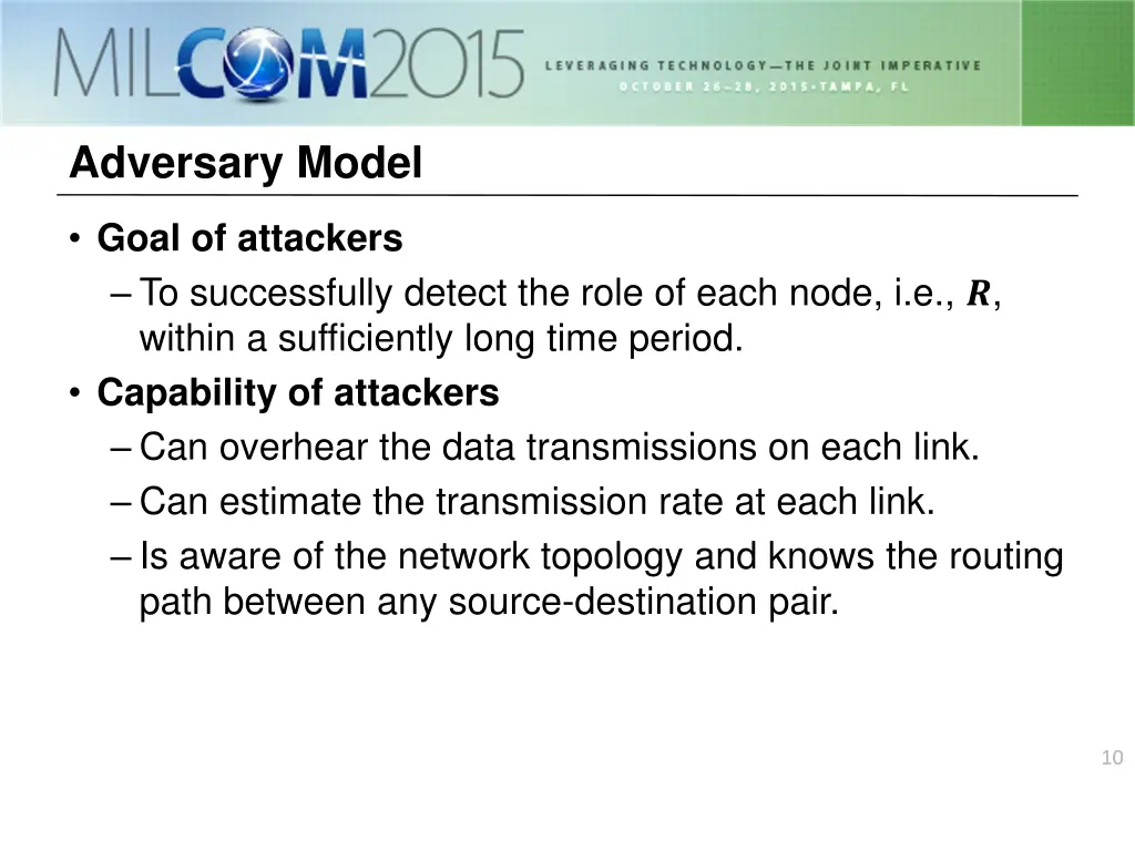 adversary model