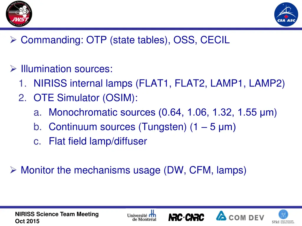 commanding otp state tables oss cecil