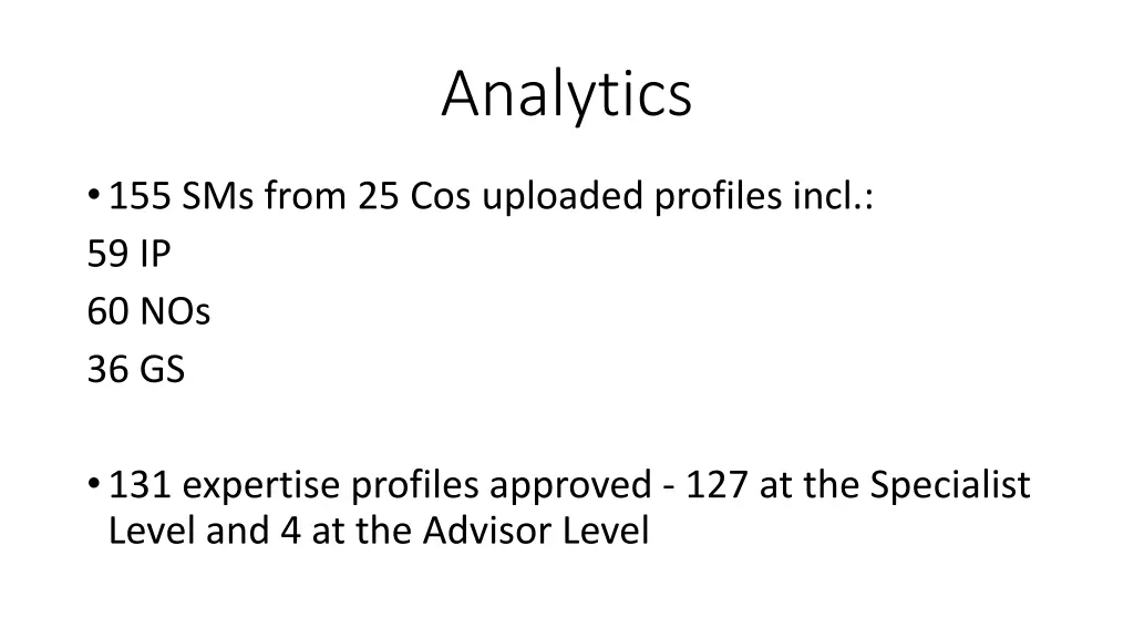 analytics