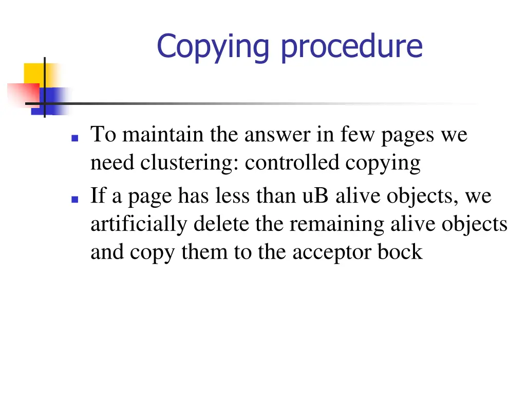copying procedure