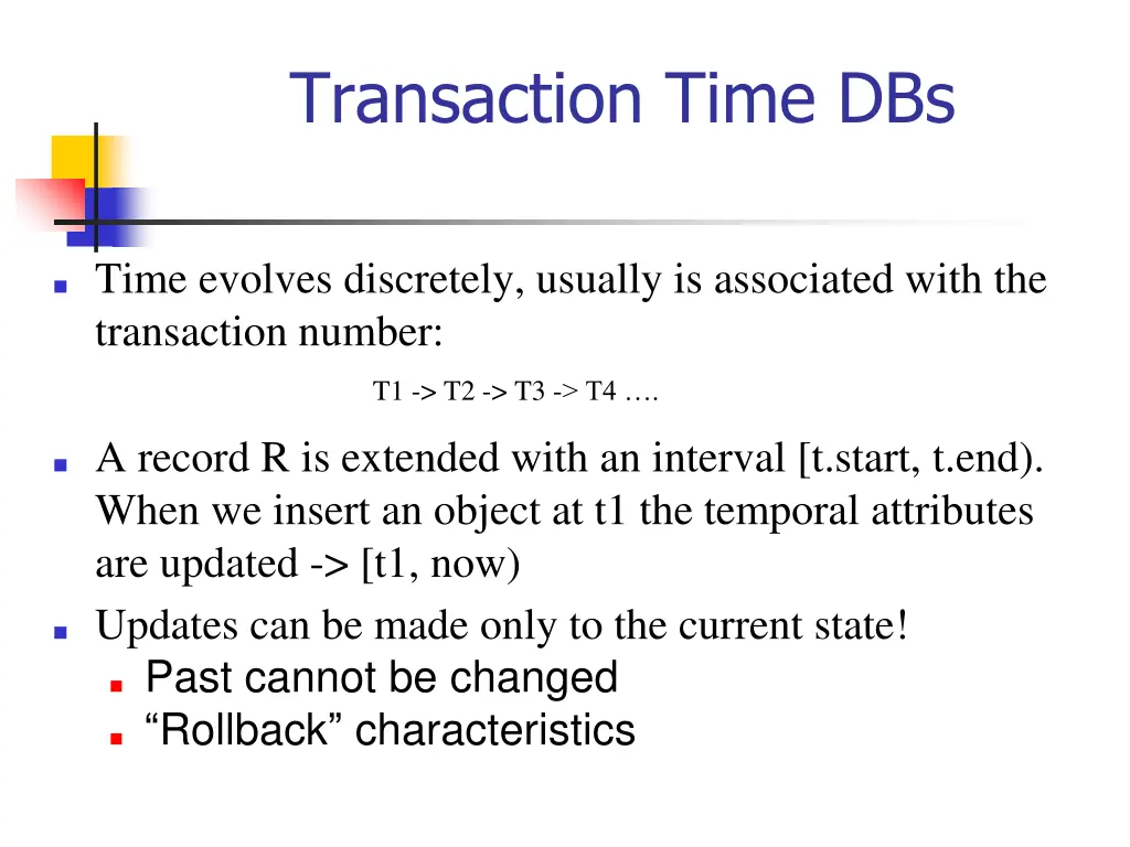 transaction time dbs