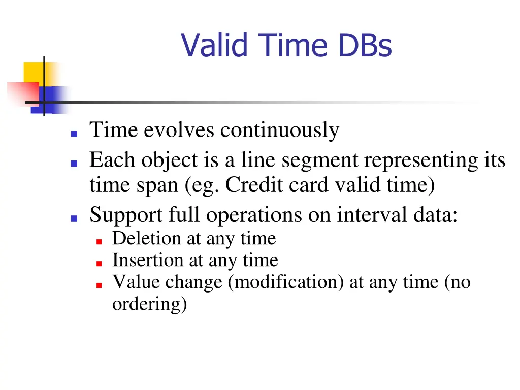 valid time dbs