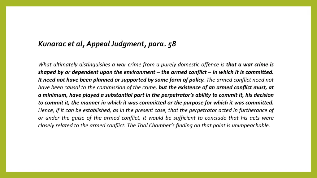 kunarac et al appeal judgment para 58