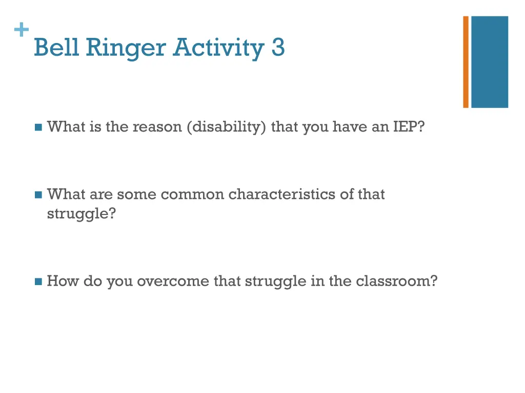 bell ringer activity 3