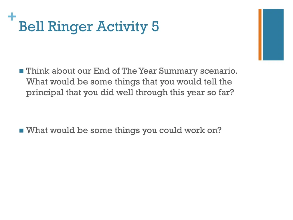 bell ringer activity 5