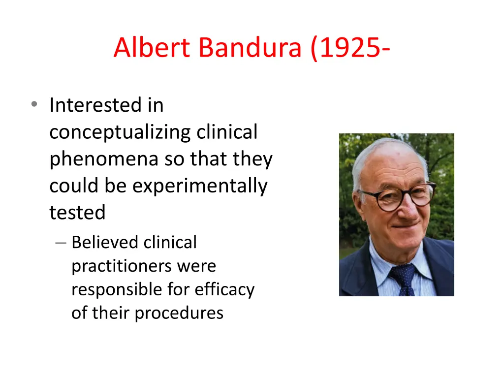 albert bandura 1925