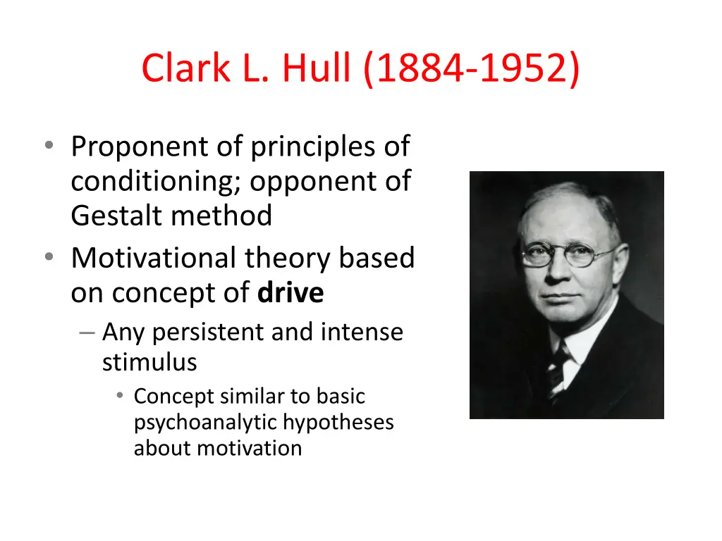 clark l hull 1884 1952