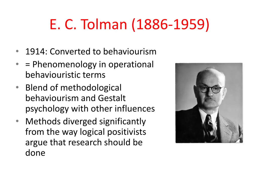 e c tolman 1886 1959