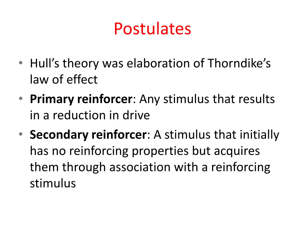 postulates