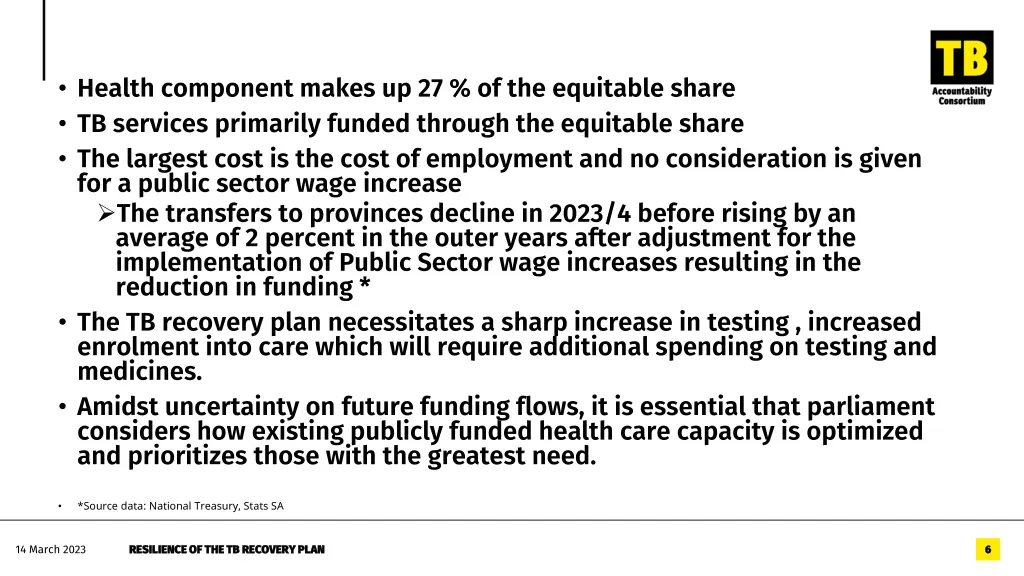 health component makes up 27 of the equitable