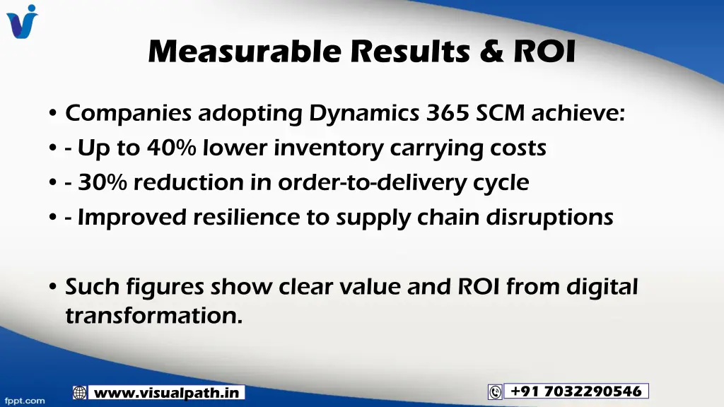 measurable results roi