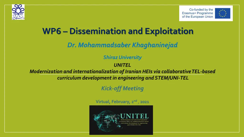 wp6 dissemination and exploitation