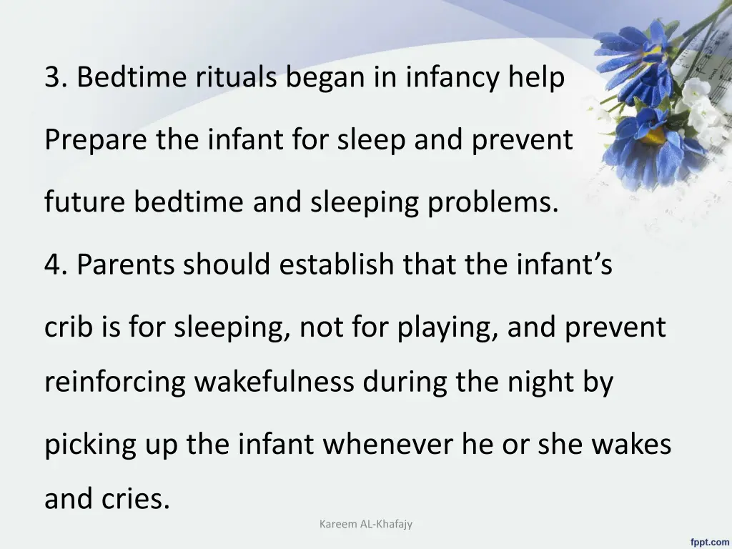 3 bedtime rituals began in infancy help
