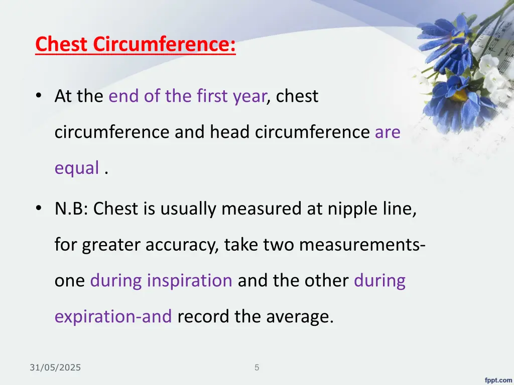 chest circumference