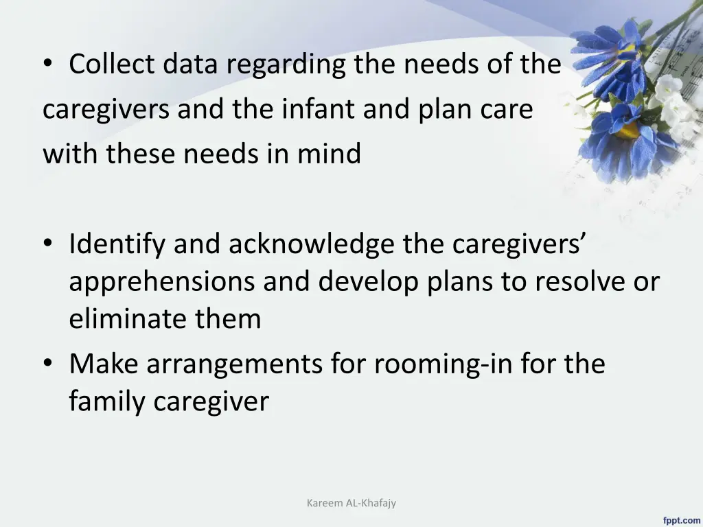 collect data regarding the needs