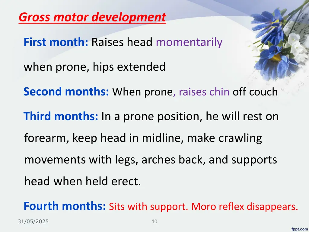gross motor development
