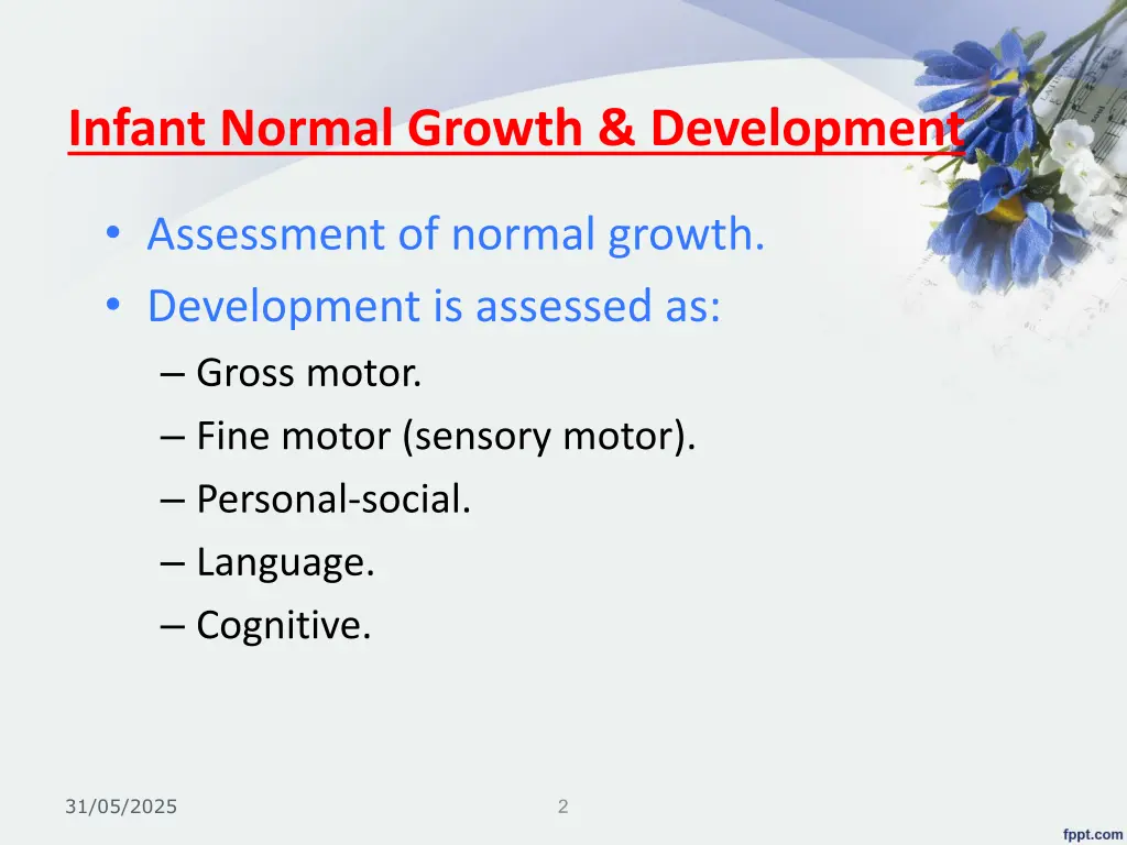 infant normal growth development
