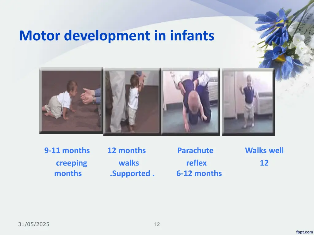 motor development in infants