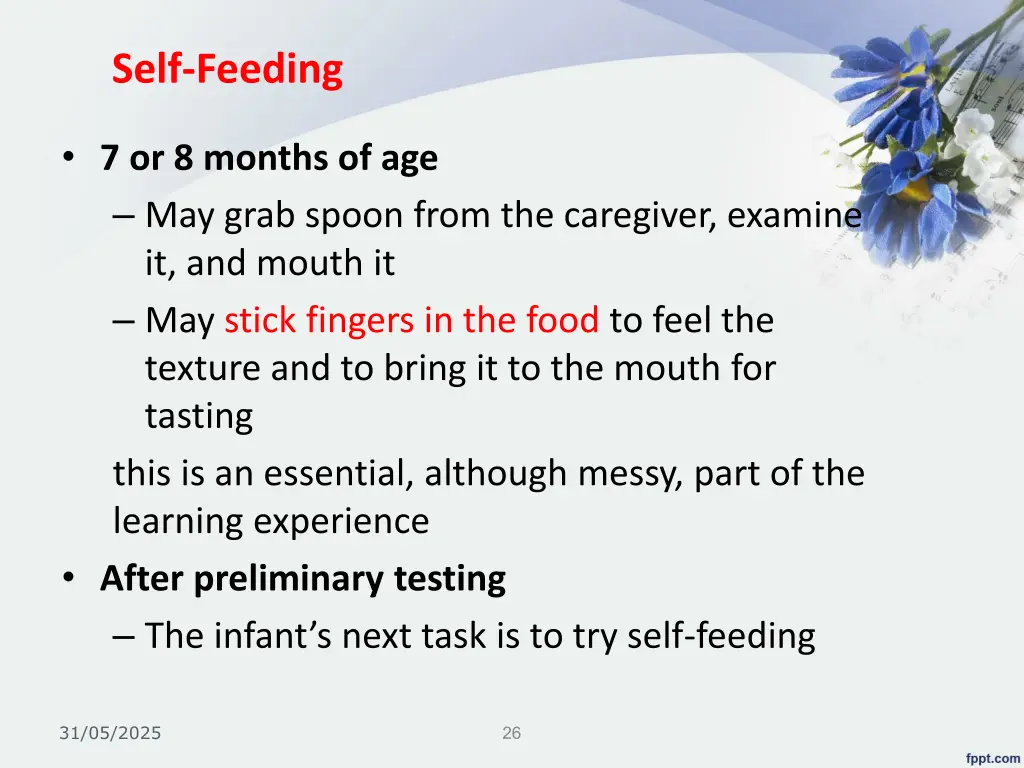 self feeding