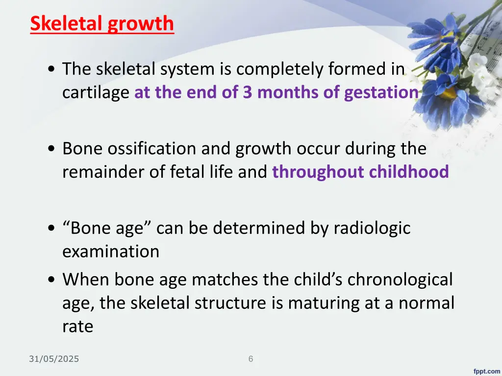skeletal growth