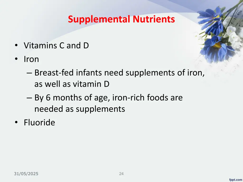 supplemental nutrients