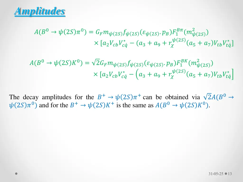amplitudes 5