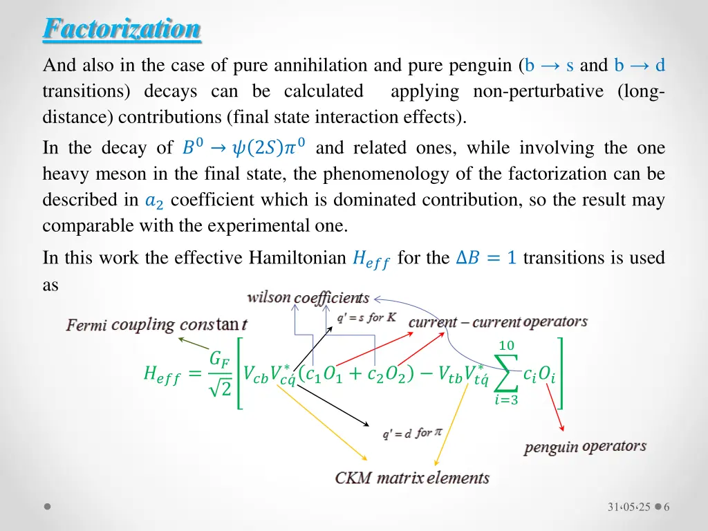 factorization and also in the case of pure