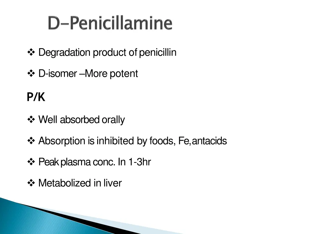 degradation product ofpenicillin
