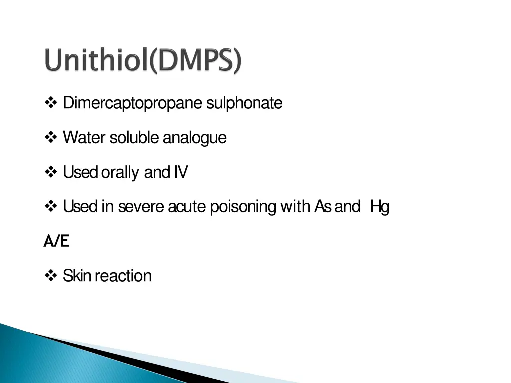 dimercaptopropane sulphonate
