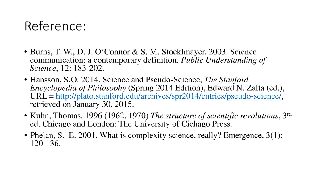 reference