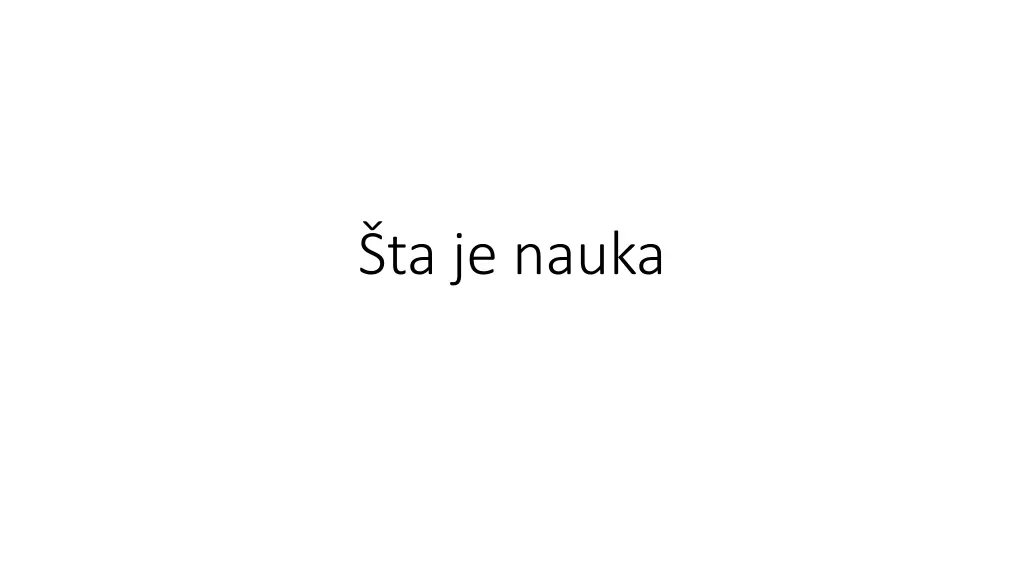 ta je nauka