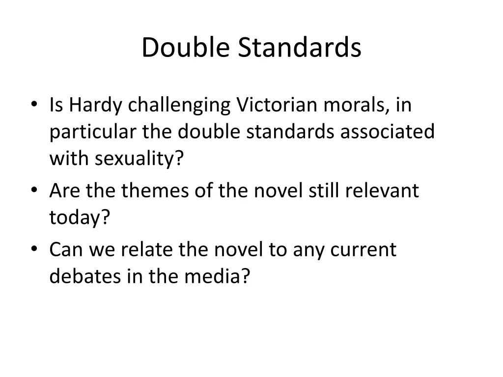 double standards