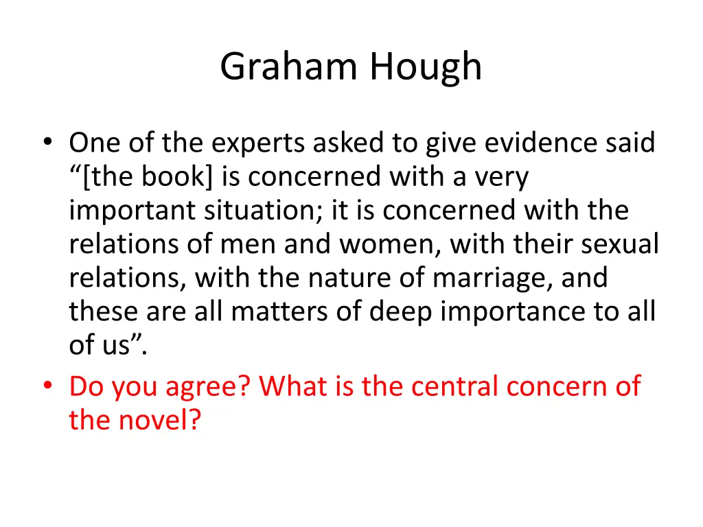 graham hough