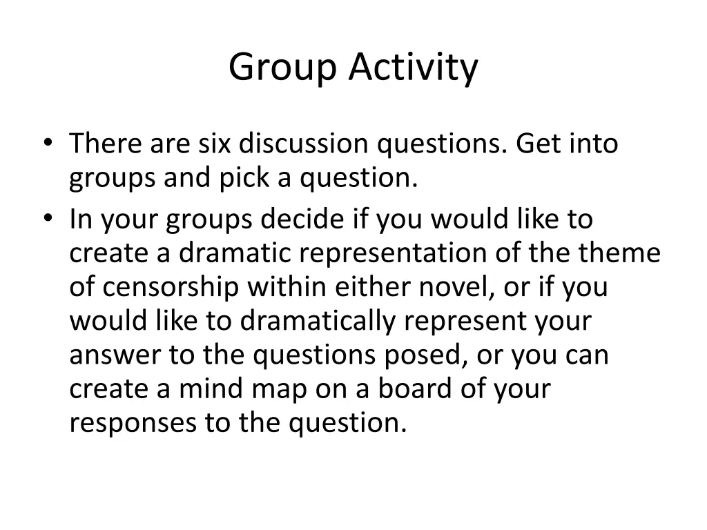 group activity 1