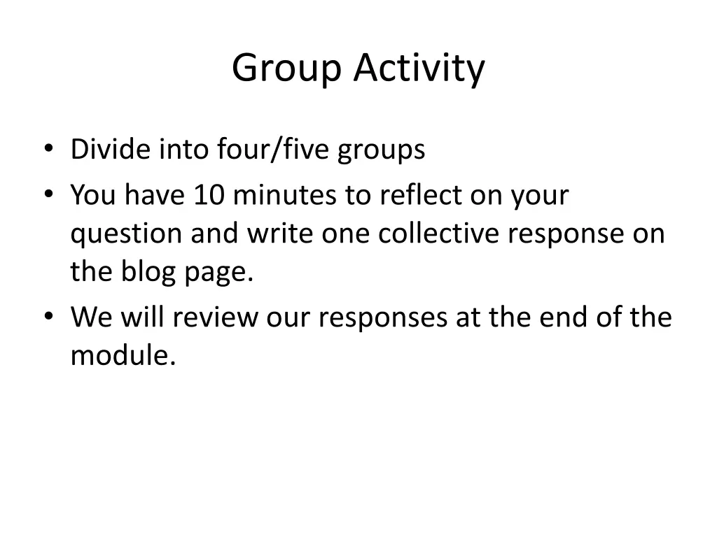 group activity
