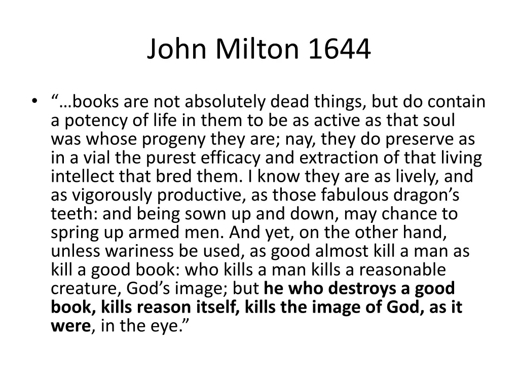 john milton 1644