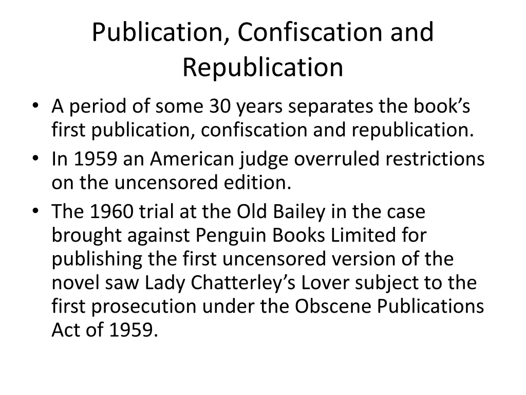 publication confiscation and republication