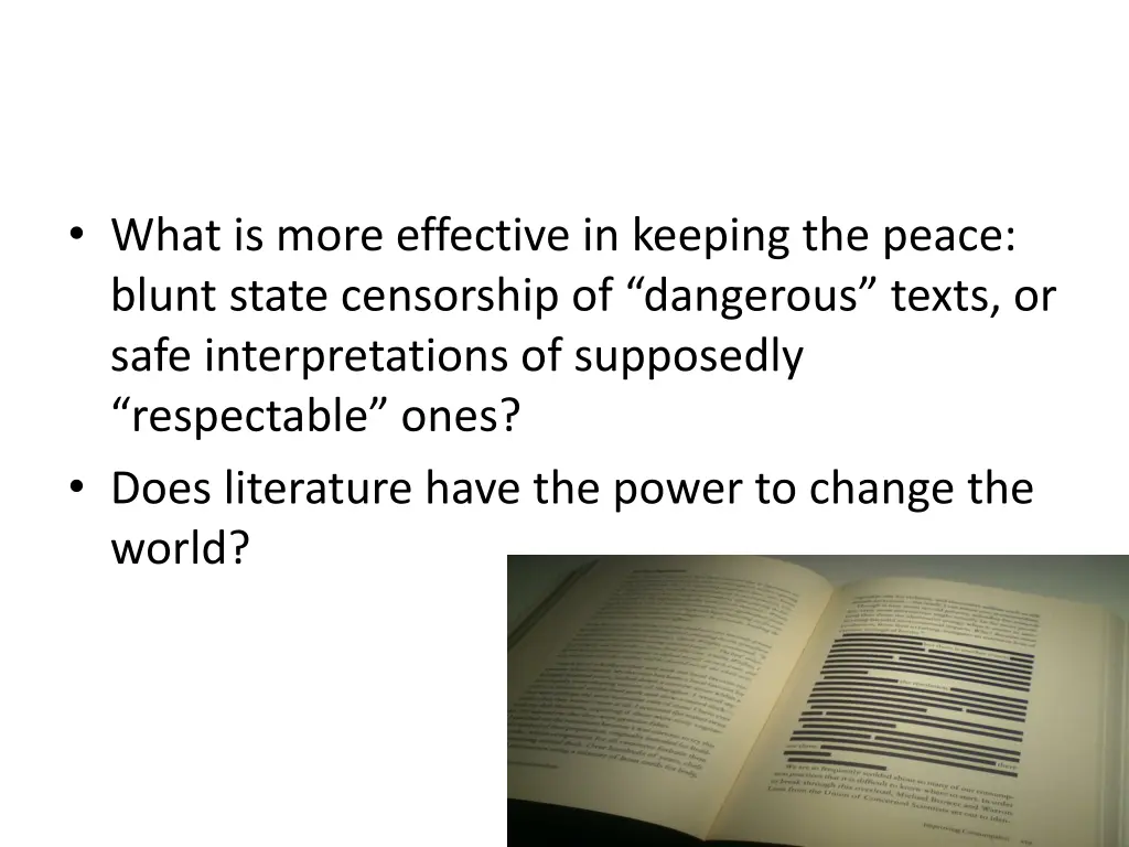 what is more effective in keeping the peace blunt